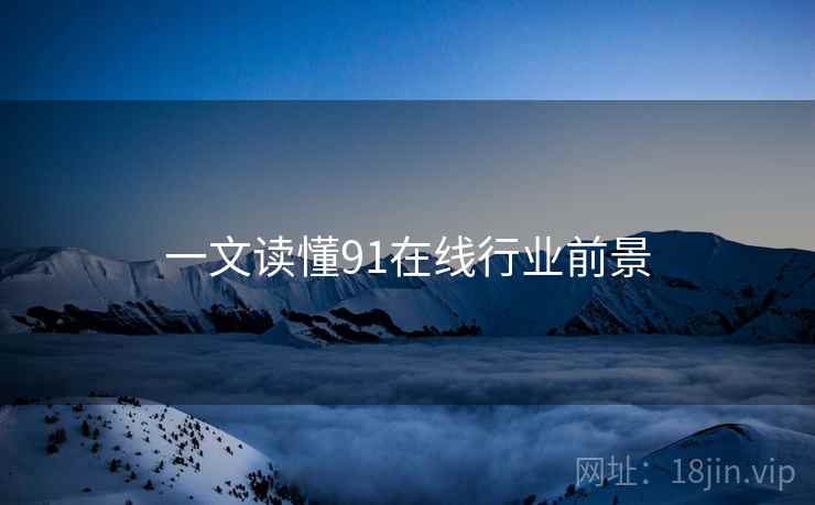 一文读懂91在线行业前景