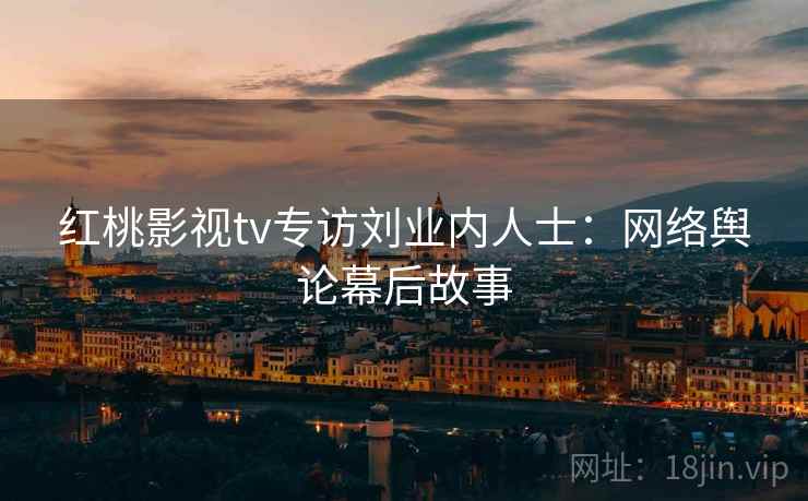 红桃影视tv专访刘业内人士：网络舆论幕后故事